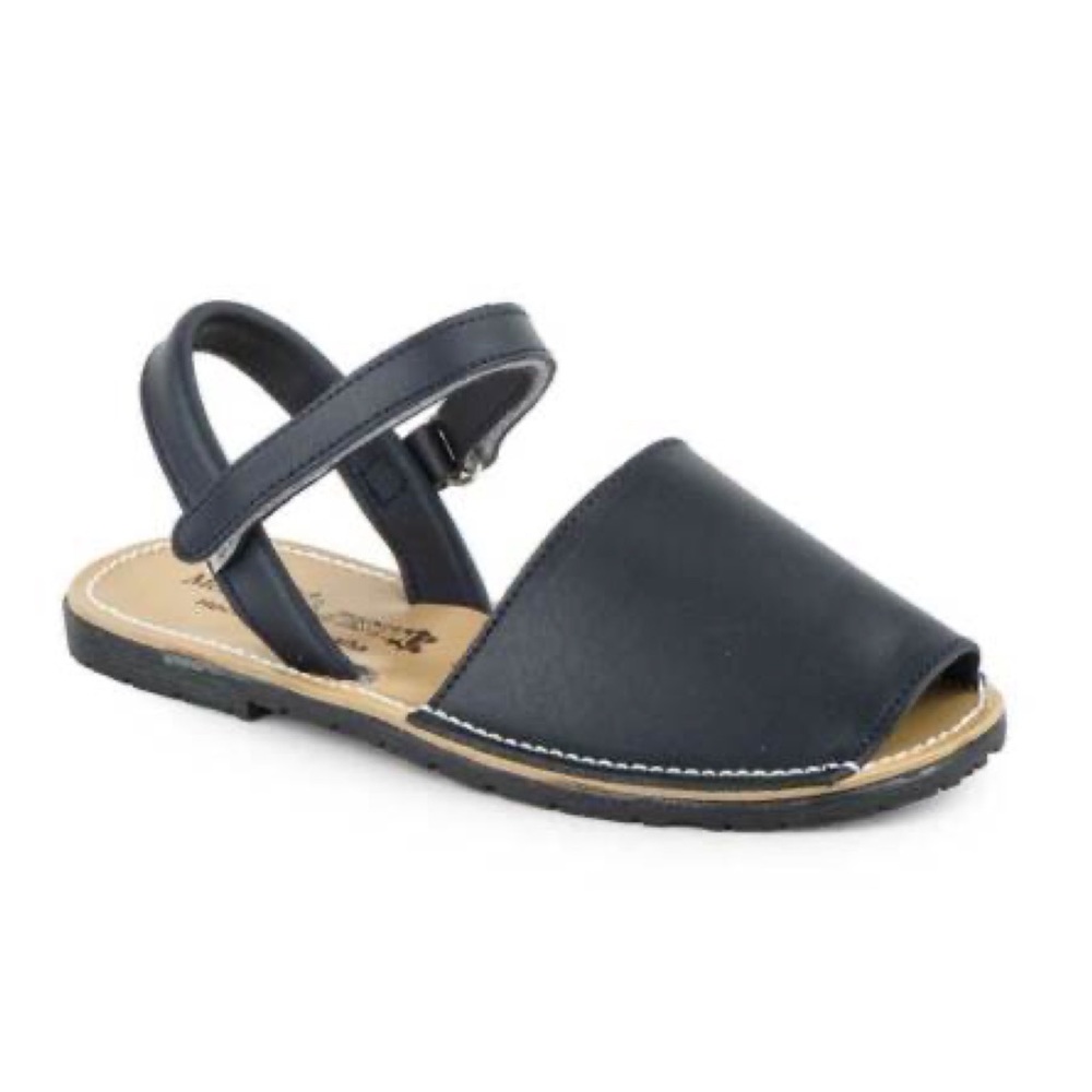 Pablosky NWOT Blue Open Toe Strappy Menorquina Leather Sandals 10.5/ EU 28